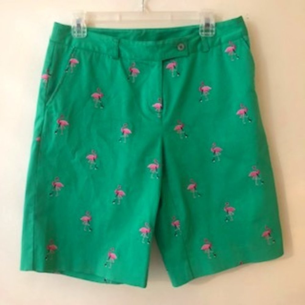 Vintage Lilly Pulitzer Flamingo Bermuda Shorts